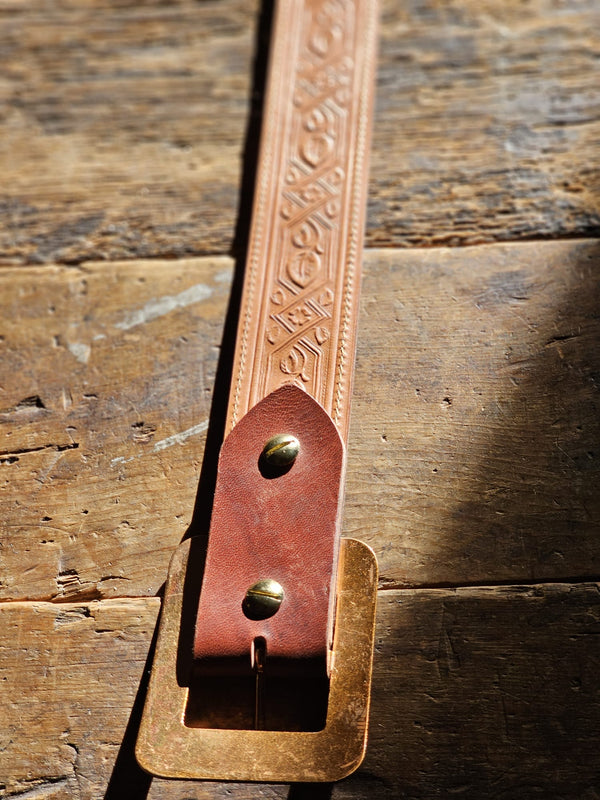 ベルト EVISU KAMOME EMBOSSED LEATHER BELT カモメスタッズベルト – EVISU