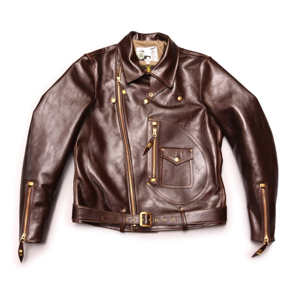 OHOTORO Leather Jacket ダークブラウン OHOTORO Leather Jacket ダークブラウン leather shirt jacket