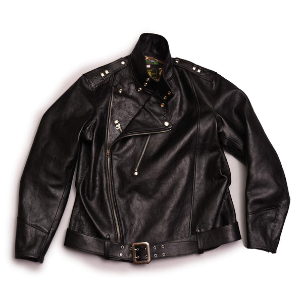 The Chevalier, a Bespoke Horsehide Leather Jacket from Himel Bros