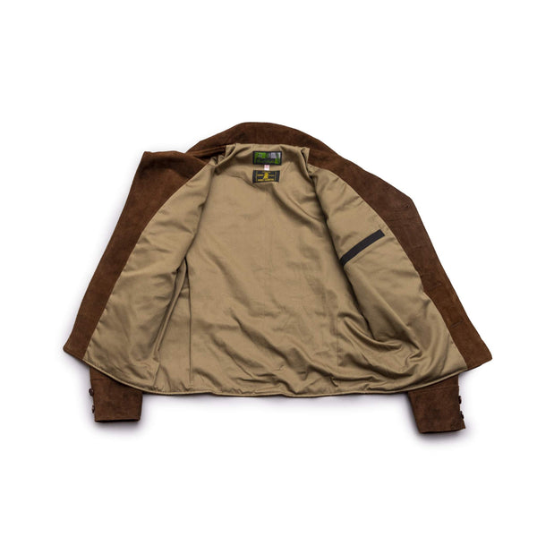 SOMEWHEREBUTTER ■ Carmel Suede Jacket The Himel Bros. Victoria - Himel Bros. Leather