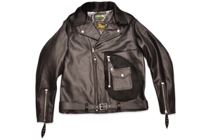 Himel Bros x Freenote Cloth Beck 333 Grizzly Jacket Black Horsehide