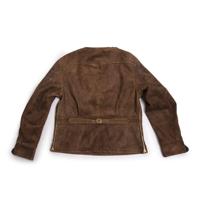 Shinki Horsehide Dark Brown Suede