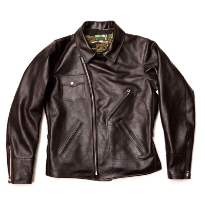 Shinki Horsehide Black Pigment Finish