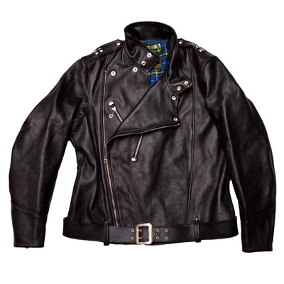 The Chevalier, a Bespoke Horsehide Leather Jacket from Himel Bros