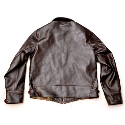 Shinki Horsehide Dark Brown Oil Tanned