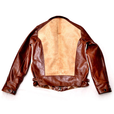 Shinki Horsehide Medium Brown with Light Fur