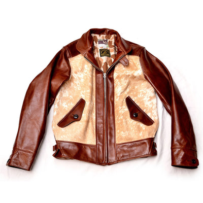 Shinki Horsehide Medium Brown with Light Fur