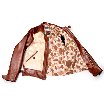 Shinki Horsehide Medium Brown with Light Fur