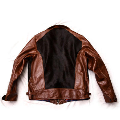 Shinki Horsehide Medium Brown with Dark Fur