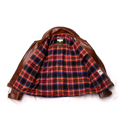 Shinki Horsehide Medium Brown with Dark Fur
