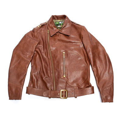 Victoria Horsehide Medium Brown Pigment Finish
